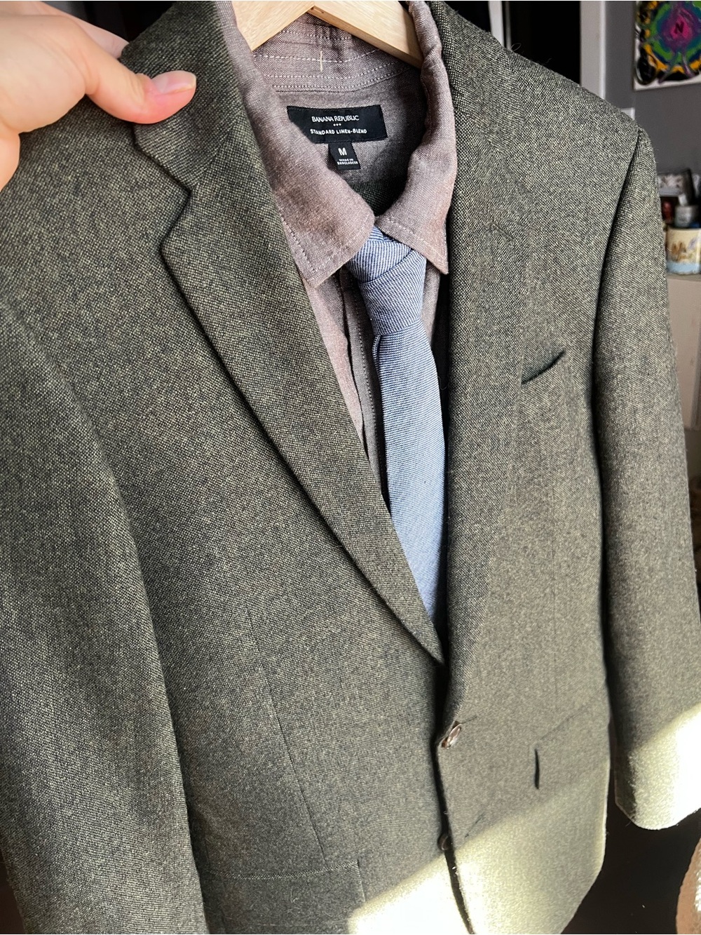 JCrew Thompson Wool Green Tweed Suit